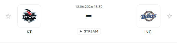KT 위즈 vs NC 다이노스 경기 분석 및 승부 예측 (2026년 6월 12일)